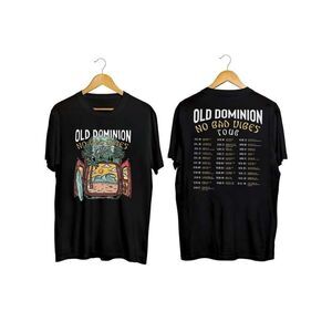 Old Dominion No Bad Vibes Tour 2023 2 Sided Country Fan T-Shirt